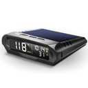 Car Wireless Headup Display Solar GPS Digital Speedometer with LCD Screen Overspeed Alarm KMH/MPH Time/Altitude/Temperature/Speed Display