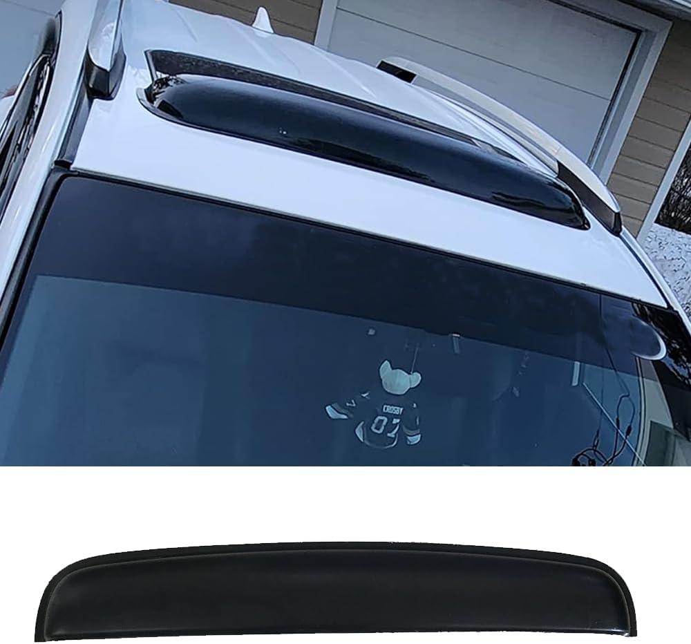 38inch 980mm Universal Sun Roof Wind Deflector, 1pcs Dark Smoke Auto Moon Sunroof Window Visor with Double Side Tape RN98