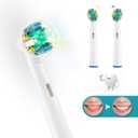 Toothbrush Replacement Heads Refill for Oral Electric Toothbrush Pro 1000 Pro 3000 Pro 5000 Pro 7000 Vitality Floss Action,8 Count with Covers