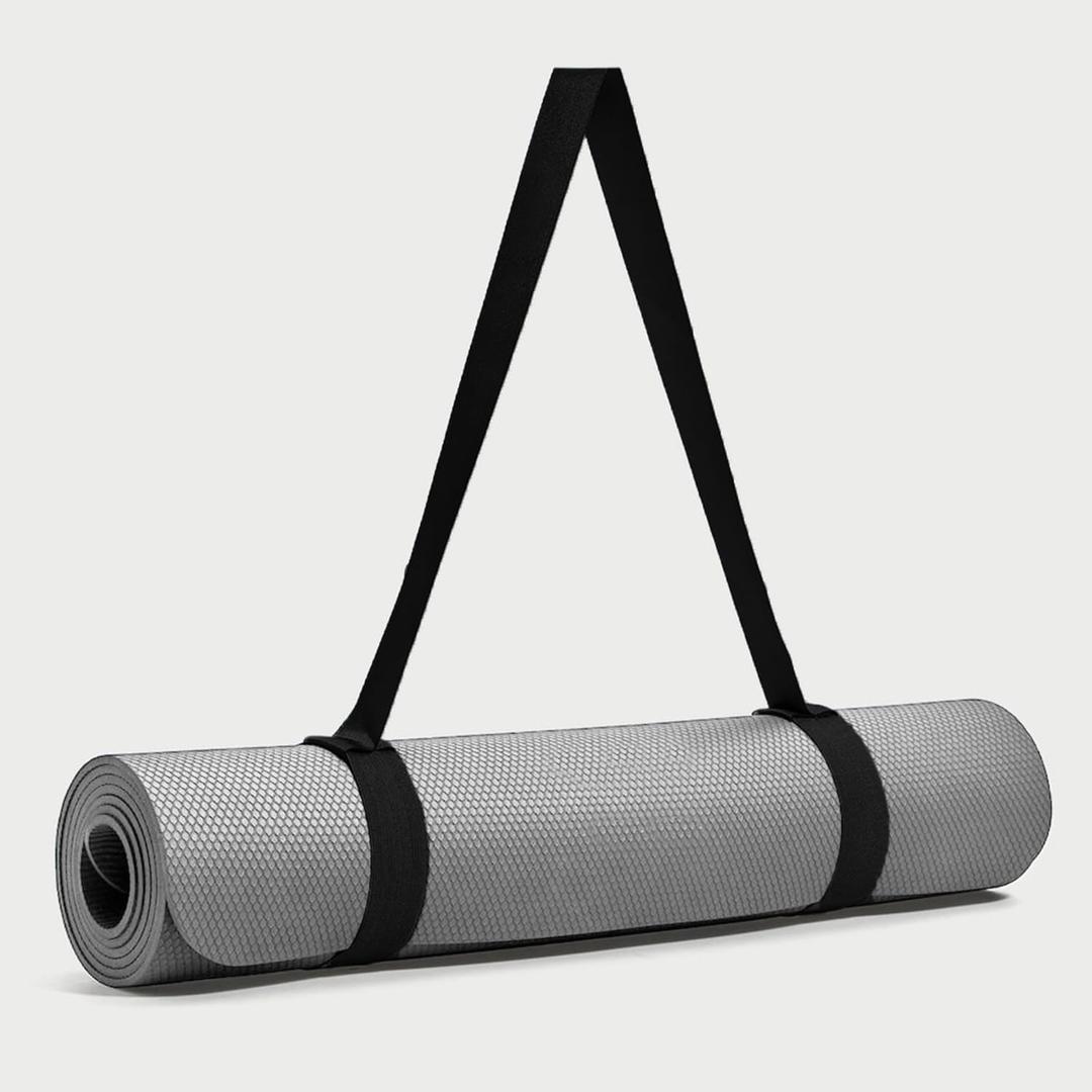 Yoga mat for Women, Yoga Mat for Men, Exercise Mat for Home Workout, Anti Slip Yoga Mat Workout, Yoga Mat For Kids, Gym Mat for Workout at Home with Strap (Grey, 4mm)