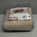 U-NICE HOME Loveseat Sofa Cover Reversible Couch Cover for Dogs with Elastic Straps Water Resistant Furniture Protector for Pets Couch Cover for 2 Cushion Couch (Loveseat, Beige/Beige)