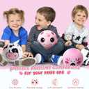 VangeBow Silent Indoor Soccer Balls for Toddlers 1-3, Inflatable Soft Plush Baby Toddler Soccer Ball Toys Gifts for 1 2 3 4 5 Year Old Boy Girl First Birthday Gift (Axolotl, Pump Include)