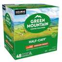 Green Mountain Coffee Roasters Half Caff, Single-Serve Keurig K-Cup Pods, Medium Roast Coffee Pods, 48 Count (EXP 12/29/25)