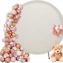 7.2FT Backgrounds Circle Arch Backdrop Cover, Round Arch Backdrop Cover, Round Balloon Arch Cover for Party, Wedding, Birthday Decorations