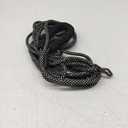 NTR Long Dog Leash, 20FT Check Cord with Swivel Lockable Hook and Comfortable Padded Handle for Reflective Dog Leash for Small Medium and Large Dogs Walking Training Hiking Camping Playing (20ft*1/3", Black)