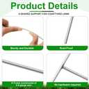 Tandefio 100 Pcs Yard Sign Stakes Metal 15"x10" H Frame Wire Yard Stakes Use with Corrugated Sign Metal Holder for Advertising Party Decorations Outdoor Lawn Garden Garage House