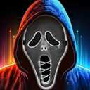 Halloween Mask Glowing Scary Skull Mask - Halloween Horror Masquerade Cosplay Party Decoration Props (White)