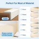 Edge Protector,Baby Proofing Baby Edge Protector Strip Safety,Soft Rubber Foam Padding,Edge Corner Guards Protector Corner Edge Bumpers for Furniture (Grey, 6.56Ft x 3.15" W x 0.31" Th)