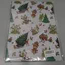 Febbleshow Funny Christmas Wrapping Paper for Boys Girls Kids - Xmas Gift Wrap with Green Monster, Trees, Snowflakes & Presents - 4 Jumbo Sheets, 28" x 40" Each (32 sq. ft ttl), Easy to Store Pack of 2