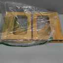 JACNITAD Foldable Toilet Stool, 7 Inch Poop Stool for Bathroom, Bamboo Toilet Stool Squat Adult, Collapsible Squatting Potty Stool with NonSlip Strip  Improve Squatting Posture and Comfort, Wood