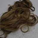 FELENDY 15" Ponytail Extension Drawstring Curly Wavy Ponytail Extensions Clip in Long Pony Tails Hair Cute Synthetic Piece for Women Light Brown Mix Ash Blonde