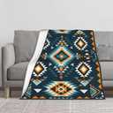 Aztec Soft Throw Blanket Soft Plush Fleece Blankets Warm Cozy Lightweight Fuzzy Blanket for Bed Sofa Couch Home Decor 60"X50"
