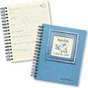 Write it Down series by Journals Unlimited, Guided Journal, Inspirations, A Gratitude Journal, Full-size 7.5"x 9", Blue Hard Cover, Made in USA
