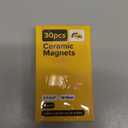 Ultra-Strong Ceramic Round Magnets (0.7x0.2"/18x5mm, 30 pcs) - Heavy Duty Magnets, Non-Corrosive, High Thermal Resistance, Versatile For Home, Office, Workshop, Whiteboard, Fridge And Hobby Use