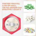 COOL KNIGHT Electric Pill Crusher, Suitable for Grind and Pulverize Multiple Pills, Small or Large Medication and Vitamin Tablets to Fine Powder