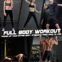 Resistance Bands Set - Pull Up Bands for Men Women, Exercise Bands Resistance with Door Anchor, Training Poster & Pouch for Body Stretching, Pull Up Assist ((15-170LBS) - Colorful-black/red/yellow/purple/green/blue)