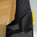 TPE Floor Mats for Defender, Front Row Floor Liners Compatible with Can Am Defender/Defender Max HD5/ HD8/ HD10 2016-2025 Accessories All Weather Protection Black Slush Liners
