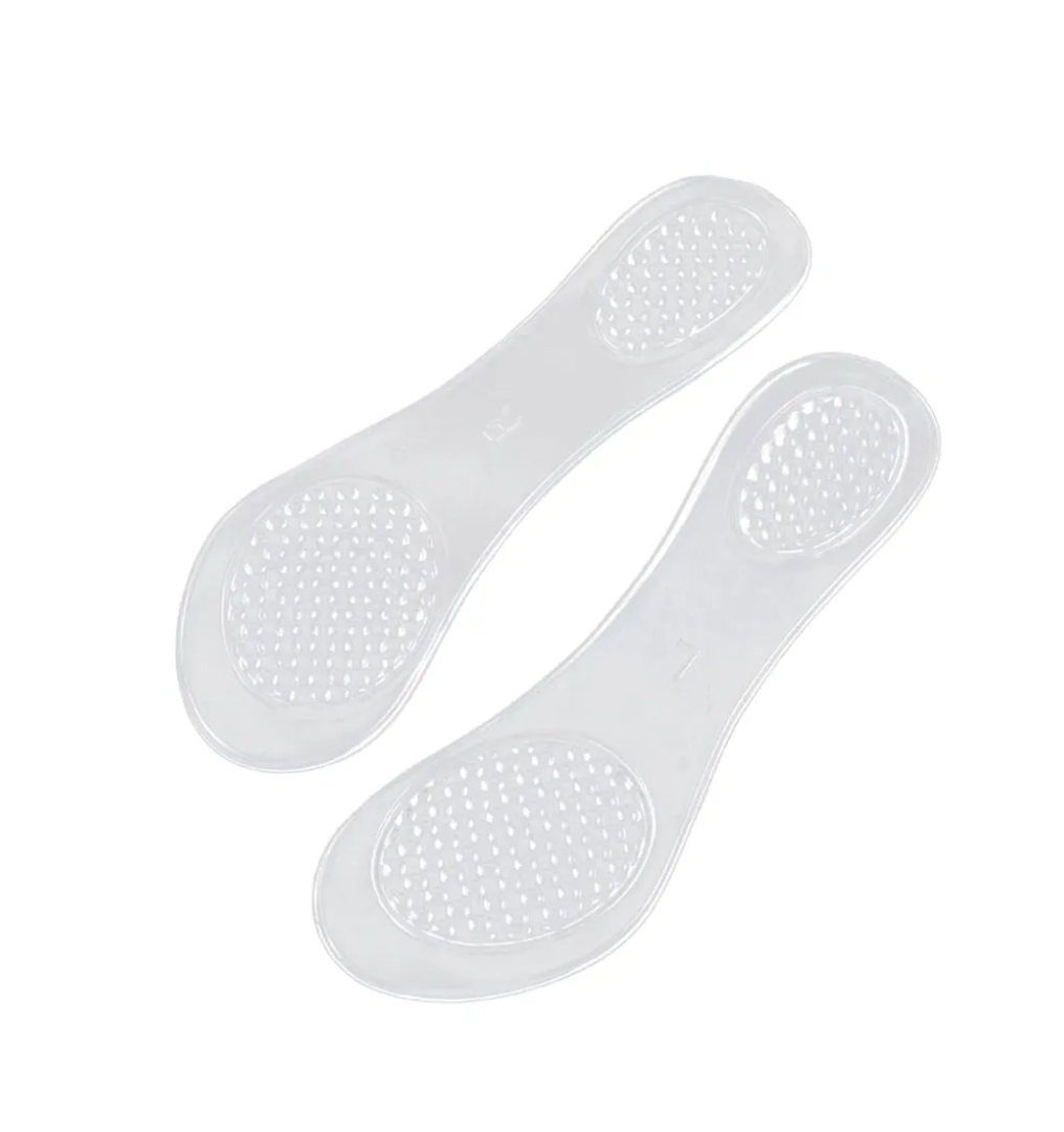 SAFIGLE Self-Adhesive Gel High Heel Insoles 3/4 Anti-Slip Cushion Pads for Women Shock Absorbing Foot Pads for Reducing Pressure and Discomfort in Heels In Total 4