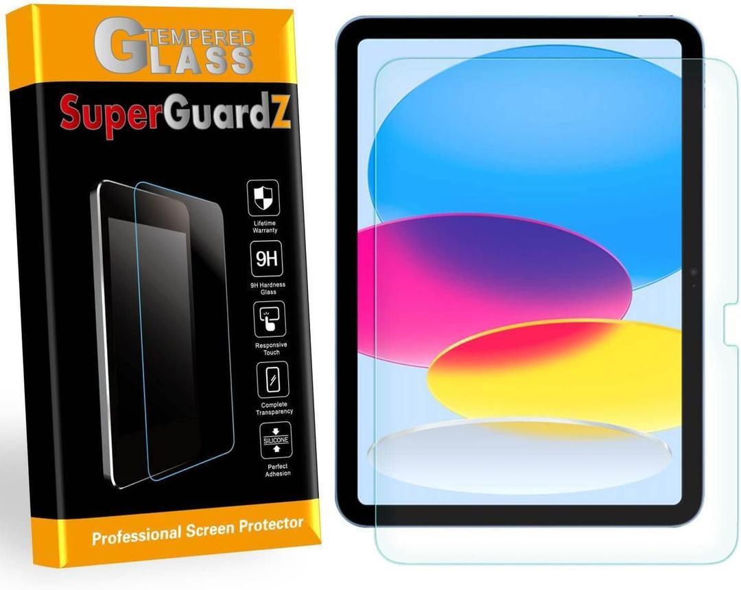 SuperGuardZ [2-PACK] For iPad 10.9 inch (11th Gen, 2025) / iPad 10.9 inch (10th Gen, 2022) Screen Protector Tempered Glass Anti Blue Light, Eye Protection, HD Clear, Anti-Scratch, Anti-Shock