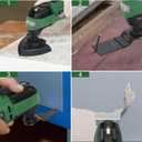 21V Cordless Oscillating Tool Kits, Brushless Oscillating Multitool with 6-variable speed, 2X3.0 Ah Battery and accessories for Cutting, Grinding, Scraping, Sanding