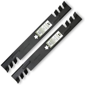 Terre Products, 2 Pack Mulching Lawn Mower Blades, 42 Inch Deck, Compatible with Craftsman, Husqvarna, Poulan, Replacement for 134149, 138971, 138498, 127843, 532138971, 532138498, PP24003