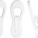 Plastic White Hanger Clips - 60 Pack Multi-Purpose Clips for Hangers
Clothes Pins Finger Clips for Plastic Clothes Hangers, Perfect for Skirt Pants Hangers, Organize Clothes, Closet Save Space