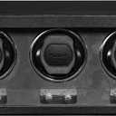 ROTHWELL Triple Watch Winder for Automatic Watches with Quiet Motor with Multiple Speeds and Rotation Settings (Black/Grey)