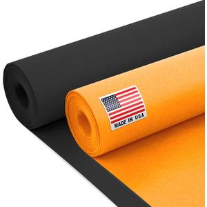 24" x 1200" (100 ft) Halloween Crafts Kraft Paper Rolls Set, 45 Lbs - Orange, Black Kraft Paper - Made in USA Colored Paper for Kids Crafts, DIY, School, Gift Wrapping