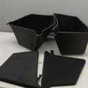 Durable Black Plastic Storage Bins With Soft Felt Inserts. Perfect For Organizing Tools, Accessories ,And Small Item. Lightweight, Sturdy And Easy To Clean