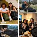 Double Sleeping Bags for Adults with Pillows Queen Size XL Camping Waterproof Sleeping Bag with Compression Sack for Kids for Hiking Backpacking 2 Person Cold Warm Weather Outdoor Indoor