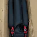 Drive Medical Lightweight Expedition Folding Transport Wheelchair - Ultra Lightweight Mobility Support for Seniors & Adults - Strong Aluminum Frame - Hand Brakes - Compact Folding Travel Chair - Red