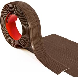 Art3d Vinyl Floor Transition Strip - Laminate Floor Divider for Joining Gaps and Carpets, Brown (10 FT, 1.57in)