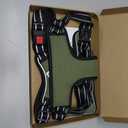 PHOEPET No Pull Dog Harness with Handle Front & Back Clip, Easy on Lockable Snap Buckle at Neck, Adjustable Reflective Vest with Handle for Small Medium Large Dogs (XL, Misty Green)