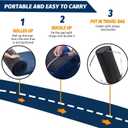 CYMULA Memory Foam Camping Mattress Pad, CertiPUR-US Sleeping Mat, Portable Roll Up Mattress for Adults, Camping Bed Pads for Sleepover, Car Bed with Travel Bag