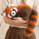 Ditucu Red Panda Stuffed Animal Realistic Plush Toys Cute Hugging Plushies Gifts for Kids 10 inch