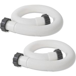2 Pack 1.5" Pool Filter Pump Hoses, 40" Replacement Hoses for Above Ground Pools, Compatible with 15002500 GPH Filter Pumps, Sand Filters & Saltwater Systems