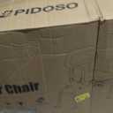 PIDOSO Sliding Shower Chair with Swivel Seat, Rotating Tub Transfer Bench Shower Bench with Padded Seat and Backrest for Elderly and Disabled, Gray