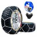 C-Hopetree Universal Snow Tire Chains for Cars and SUVs, Reusable Emergency Anti-slip Cable Tire Chains for Winter, Designed for Ice, Snow & Traction Enhancement, Model KN80