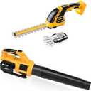 Cordless Leaf Blower and Hedge Trimmer Combo, Compatible with DEWALT 20V MAX Battery (Battery not Included)