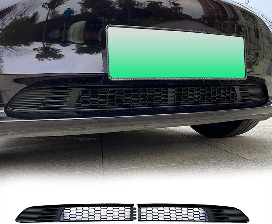 FASTCHE Front Grill Mesh Grille Grid Inserts compatible with Tesla Model 3 Air Inlet Vent Grille Cover Replacement for Tesla Model 3 Accessories 2017 2018 2019 2020 2021 2022 2023