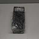 Cisily Black Sponge Holder for Kitchen Sink, Sink Caddy Organizer with High Brush Holder, Kitchen Countertop Organizers and Storage Essentials, Rustproof 304 Stainless Steel, Soap Dispenser Organize