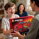 TG BLOCKS Micro Brick Car Transporter with 3 Sports Cars Building Set - Kids Truck Toy with Carrier & Trailer, Gift Idea for Teens 8+ Boys & Girls