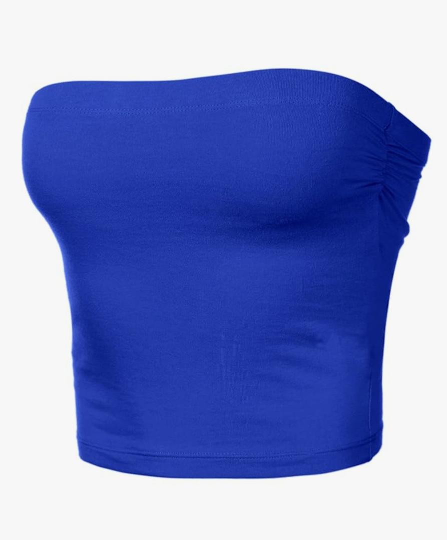 Women's Strapless TubeTop. Color Royal Blue, Size XS