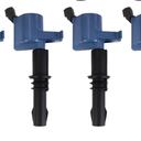 TRQ Ignition Coil & Spark Plug Kit 1 Piece Iridium Compatible with 2004-2008 Ford F150 2000-2014 E150 1997-2013 Expedition 2003-2013 Crown Victoria 1998-2011 Lincoln Town Car Mercury Grand Marquis