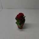 9 Inch High Red Geranium - Artificial Flowers with Leaves Bound with Moss