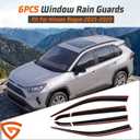 Window Visors Rain Guards Fit for Toyota Rav4 2026+ 6PCS Black Vent Visor