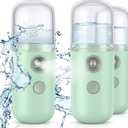  Facial Mister Spray Bottle Handheld Humidifier Portable Face Mister for Eyelash Extensions USB Rechargeable 1 oz Mini Skin Care Machine for Daily Makeup 3 Pack