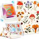 Shorogyt for iPad 9th/8th/7th Generation 10.2 Inch Case Magnetic Stand for Women - Cute Design 360 Degree Rotating Covers Girls Aesthetic with Pencil Holder for Apple i Pad 9/8/7 Gen,Mushroom