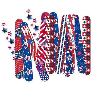 50 Pcs Slap Bracelets for Kids 4th of July Slap Bracelets Bulk Snap Bracelet Party Supplies Favors Classroom Prizes Exchanging Gifts