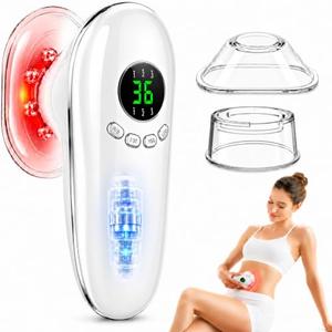 LWPFSD 3-in-1 Body Sculpting Machine with Heat & Red Light, Rechargeable Cellulite Massager Tool for Belly, Arms, Legs & Thighs, Body Sculptor with Lymphatic Drainage Massage for Daily Body Care